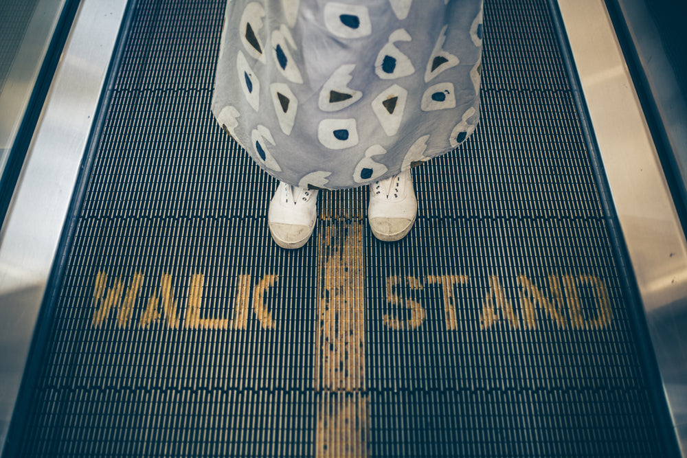 standing on people mover