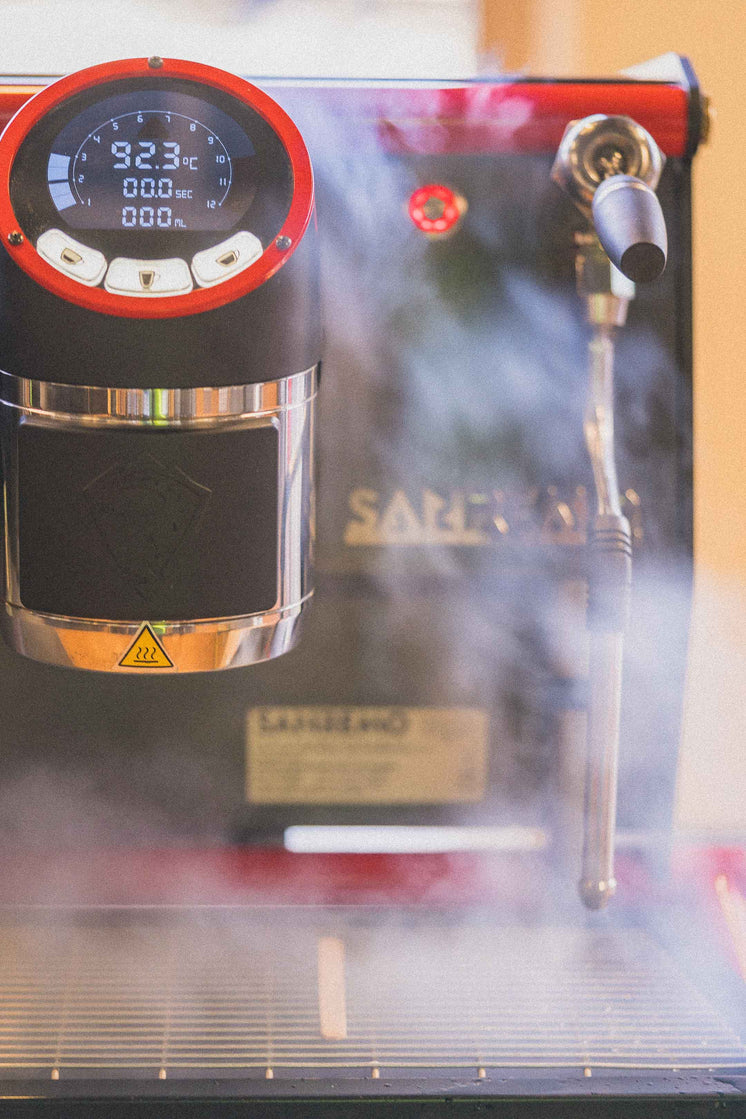 Steam Generated From Espresso Machine