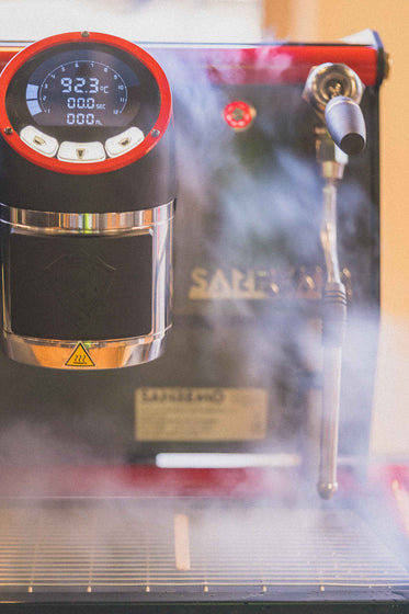 steam generated from espresso machine