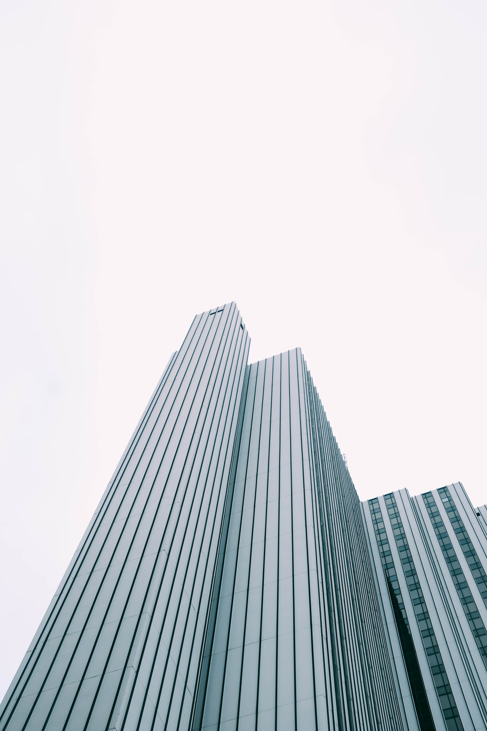 steel skyscraper slice into the sky