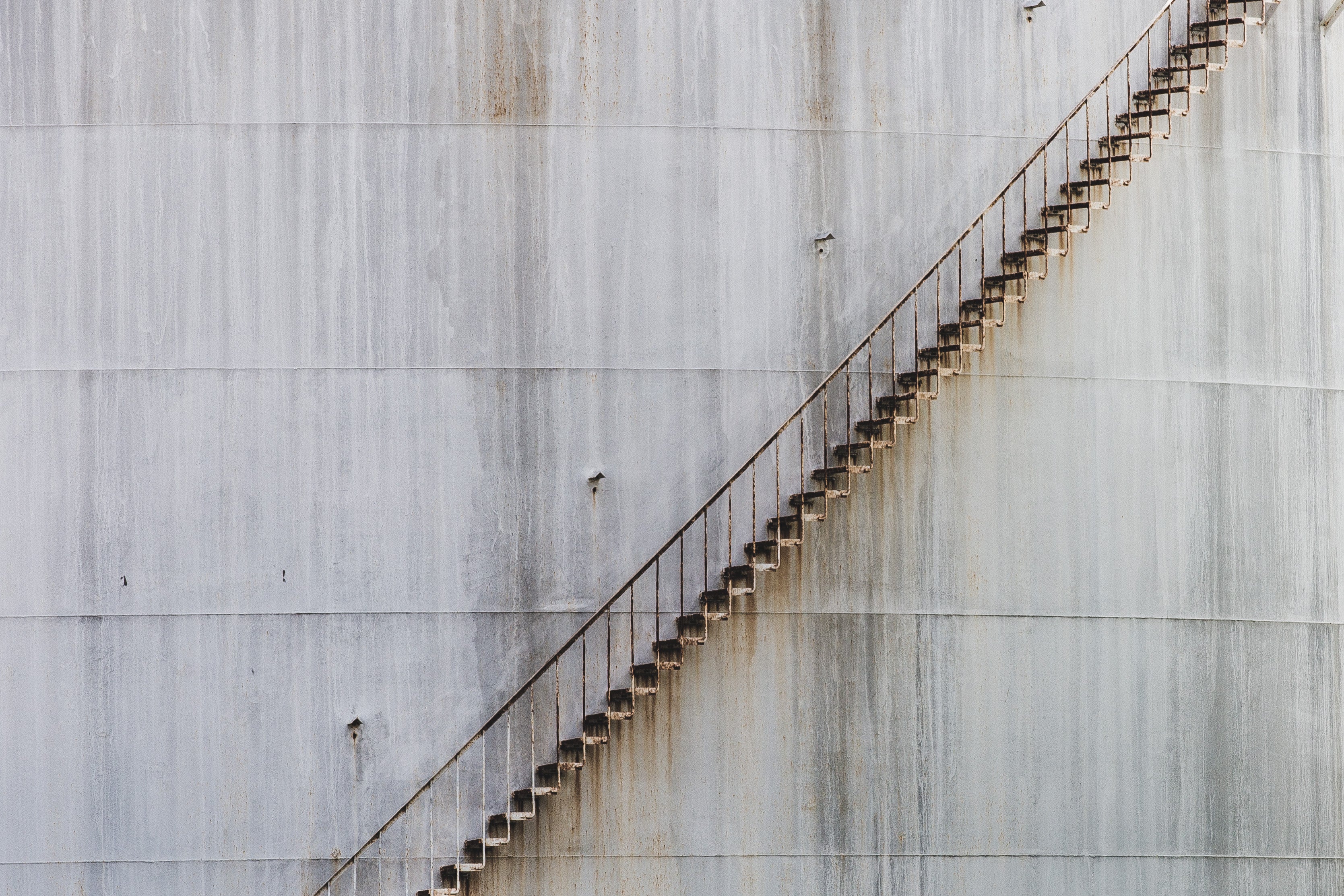 Free Stock Photo of Steep steps down from lookout tower