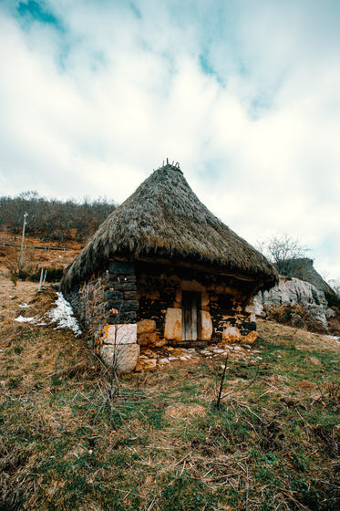 stone hut upon a hillside
