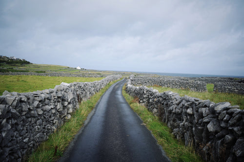 stone walls in irish fields