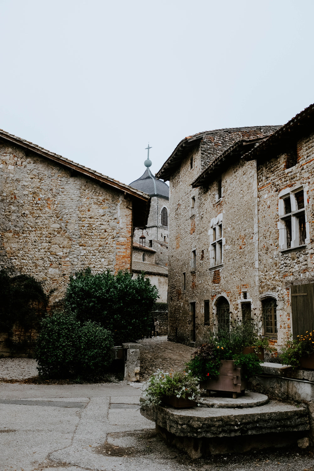 stoney courtyard.