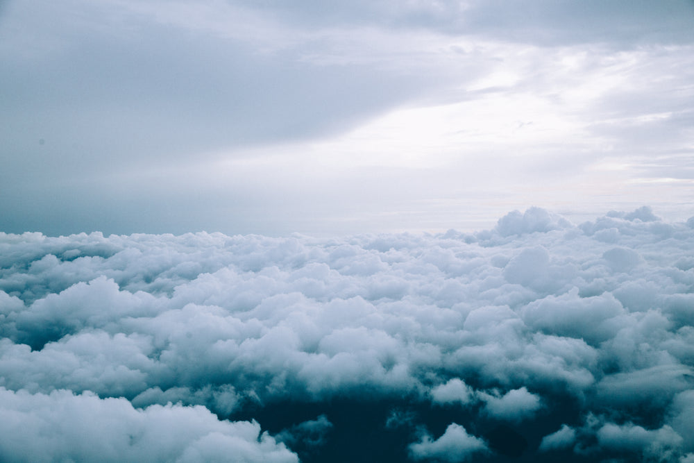 storm clouds from above