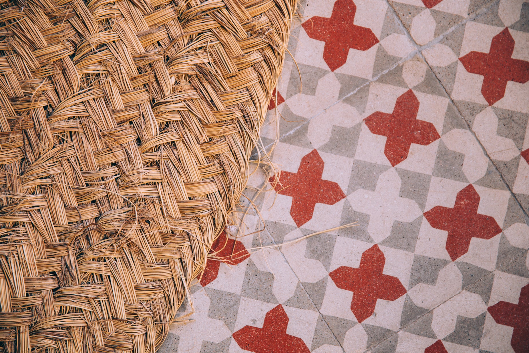 Straw Mat Hs Code Browse Free HD Images of Straw Mat On Tiled Floor