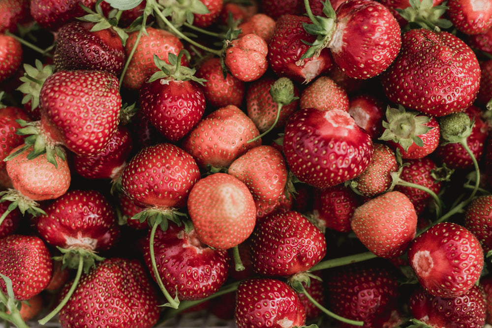 strawberry pile