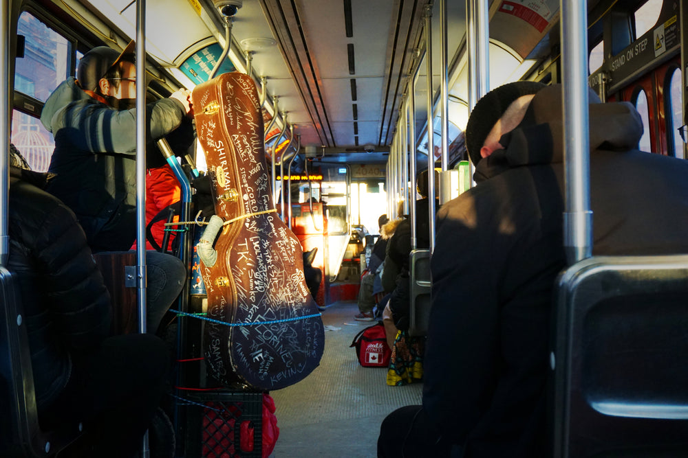 streetcar at magic hour