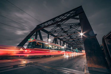 streetcar at night