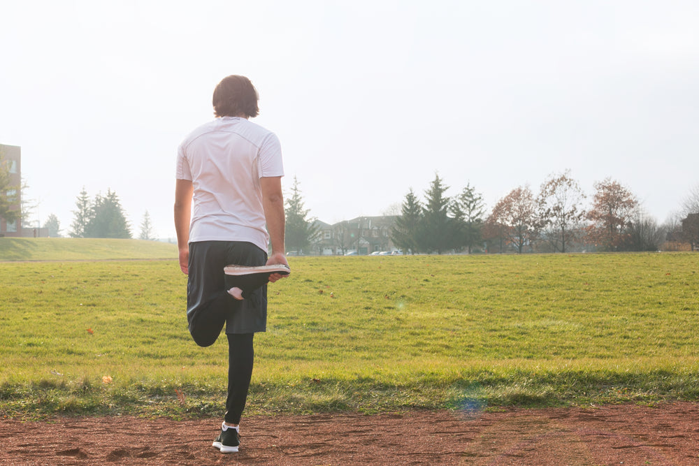 stretching legs pre run