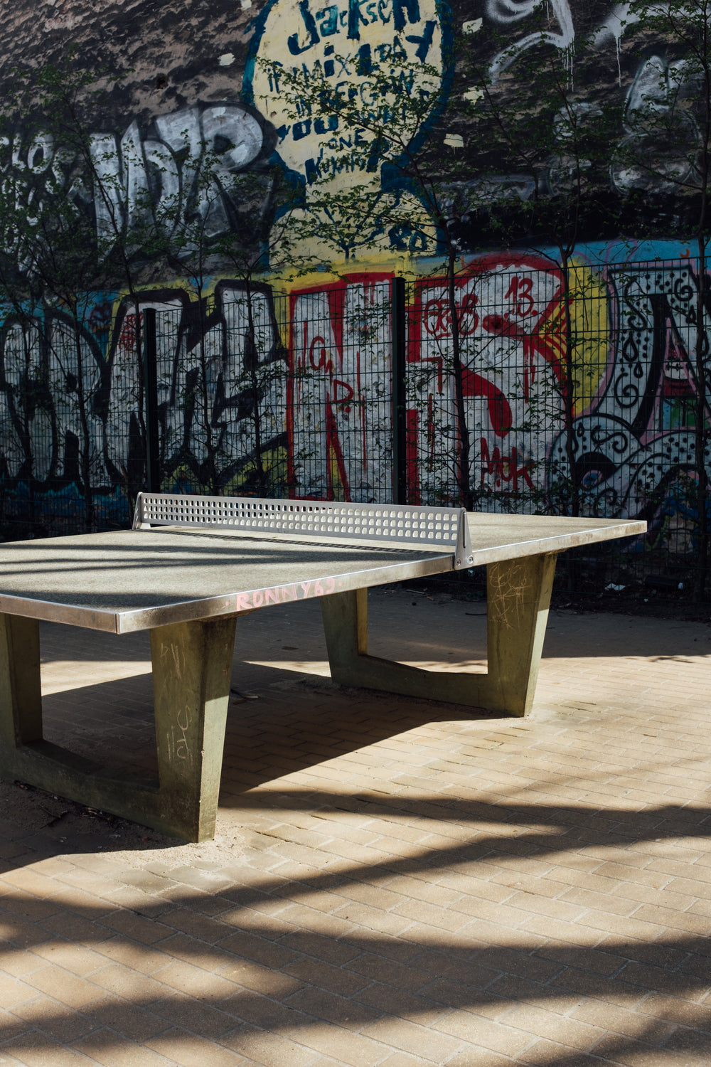 sturdy concrete ping pong table