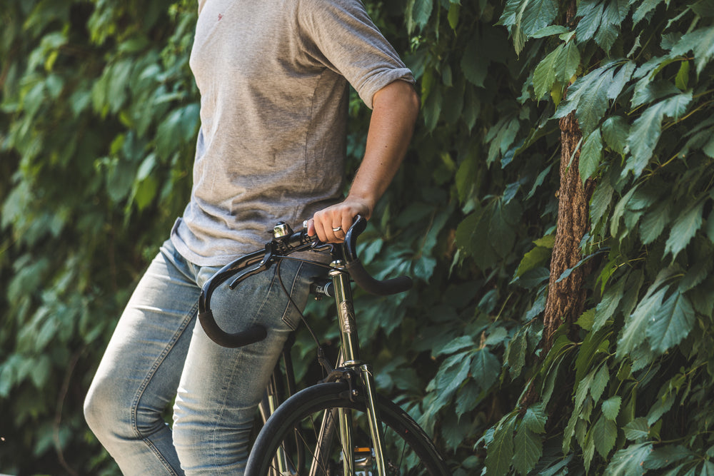 stylish cyclist