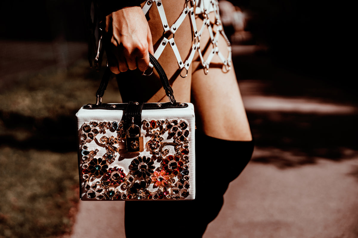 stylish skirt & purse