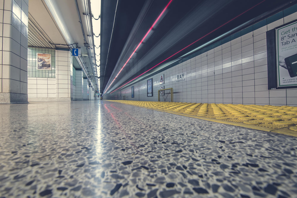 subway floor and tunnel