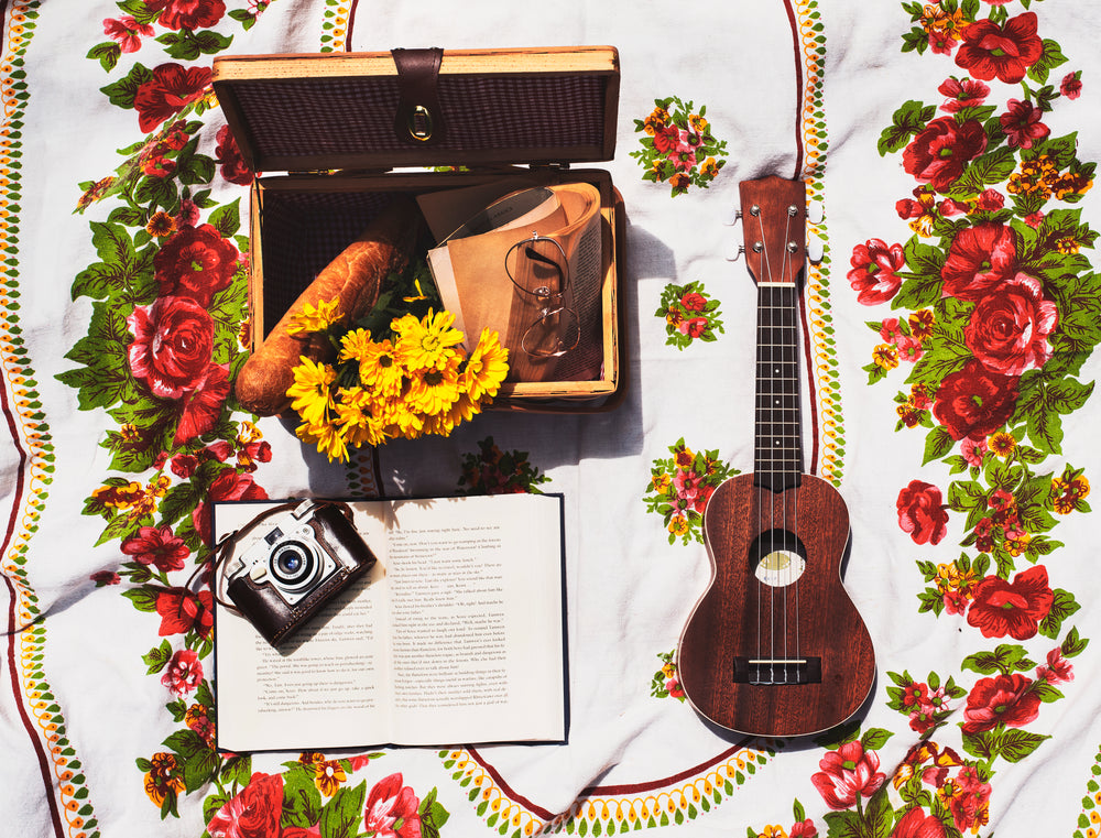 summer afternoon flatlay