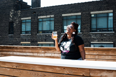 summer rooftop drink model