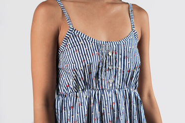 Browse Free HD Images of Sundress With Stripes And Flowers