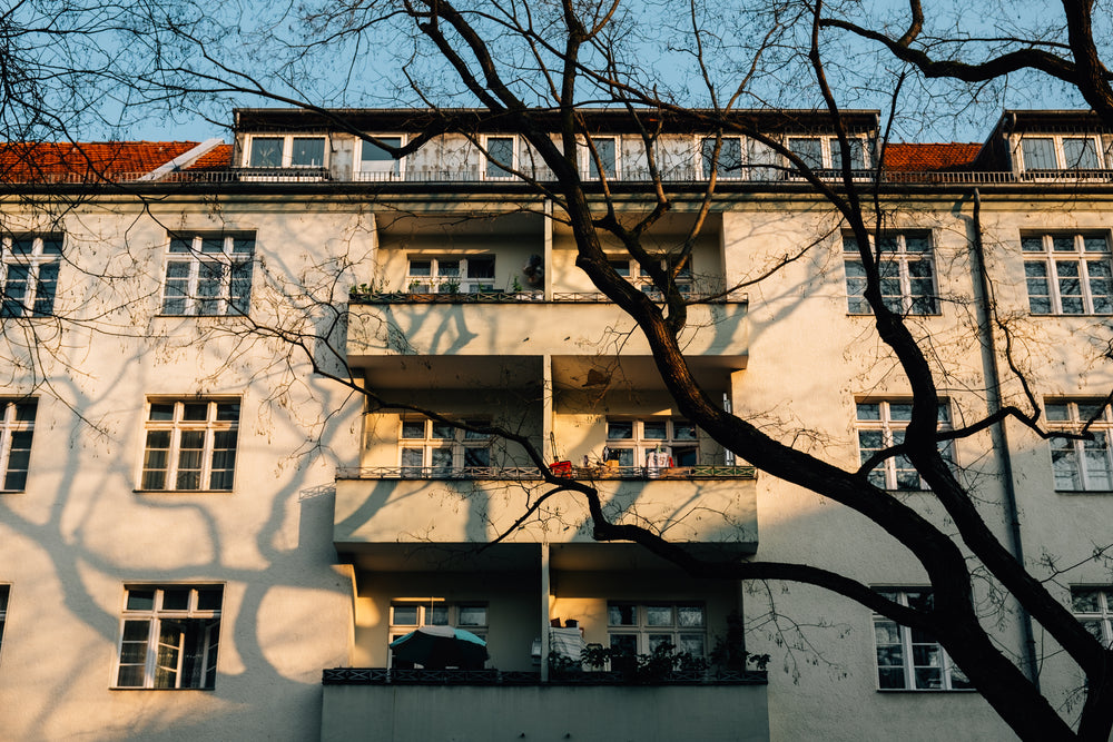 sunny apartments wake up on early morning