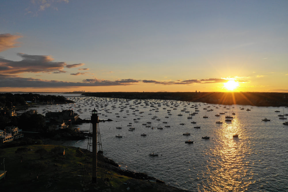 sunrise across the bay