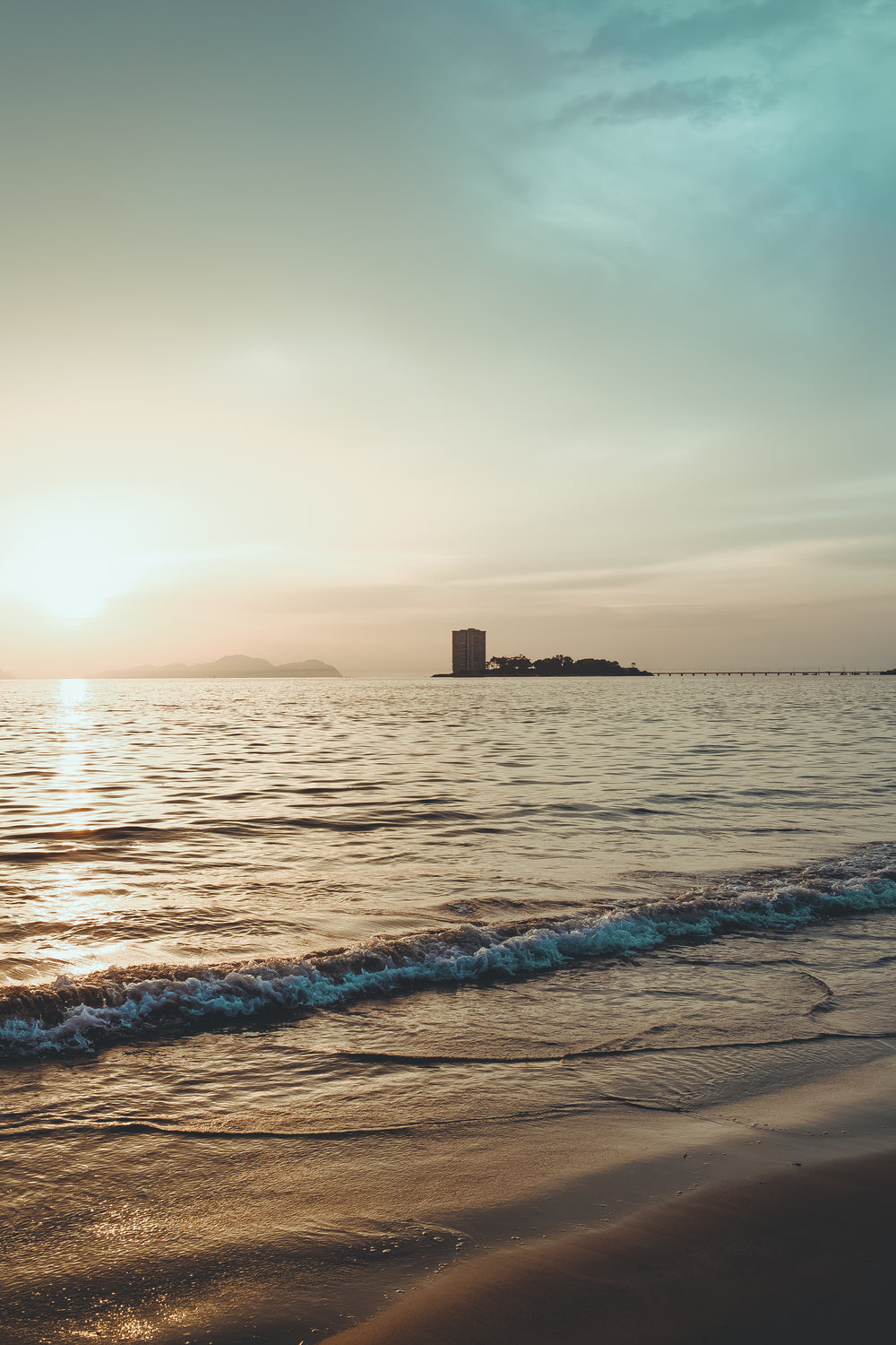 sunrise on coastal waters