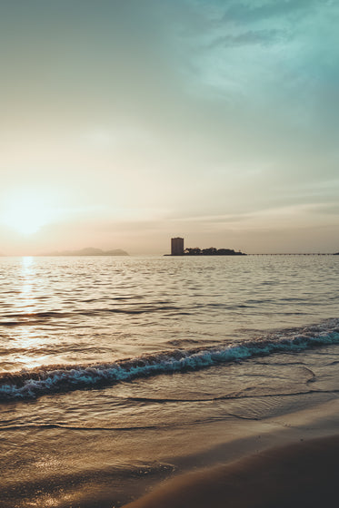 sunrise on coastal waters