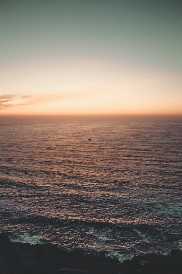 Sunrise Over A Colorful Sea