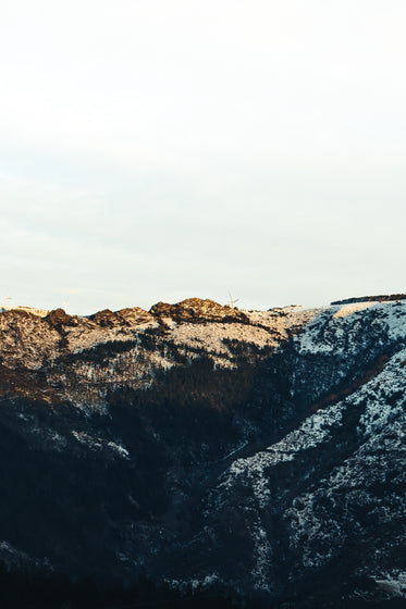 sunrise over rocky mountain stillness