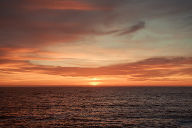 sunset gradient overlooking ocean