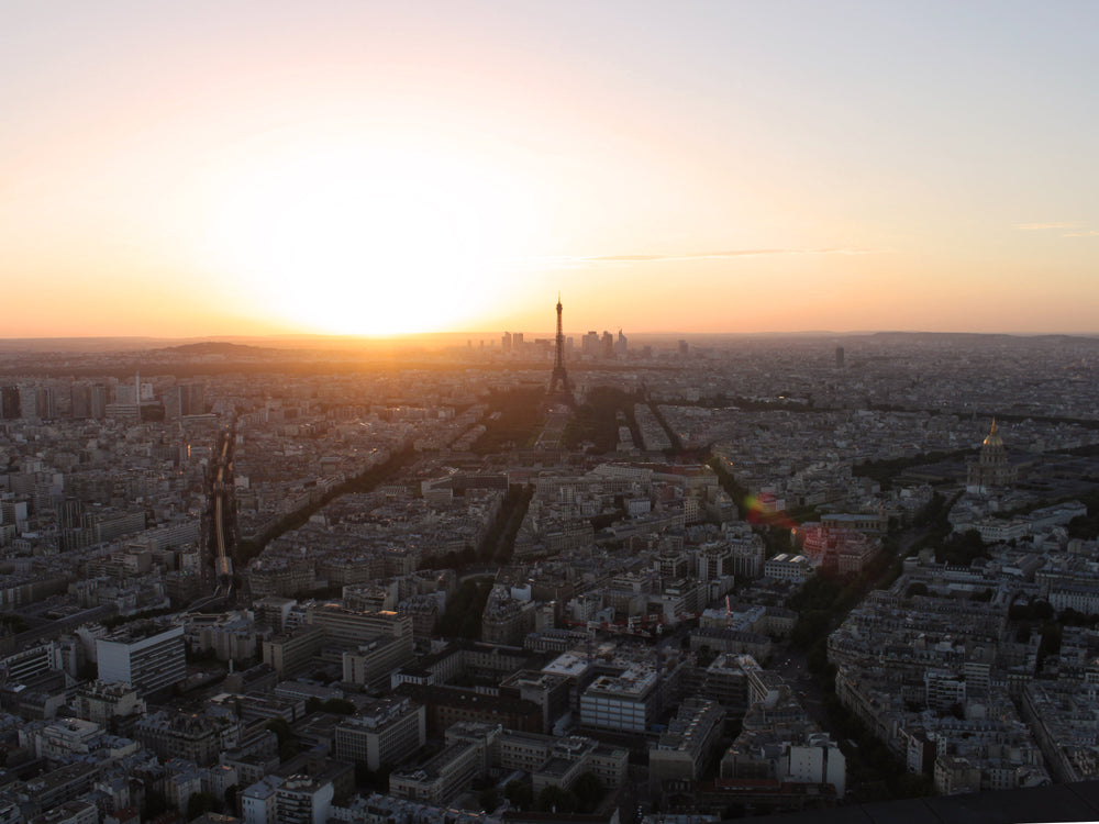 sunset in paris