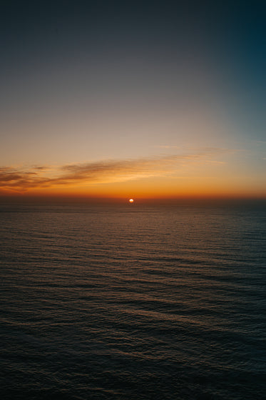 sunset on open water