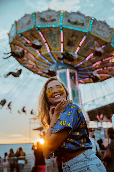 sunset, swings & smiles