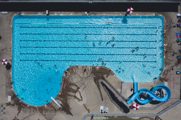 swimming pool from above