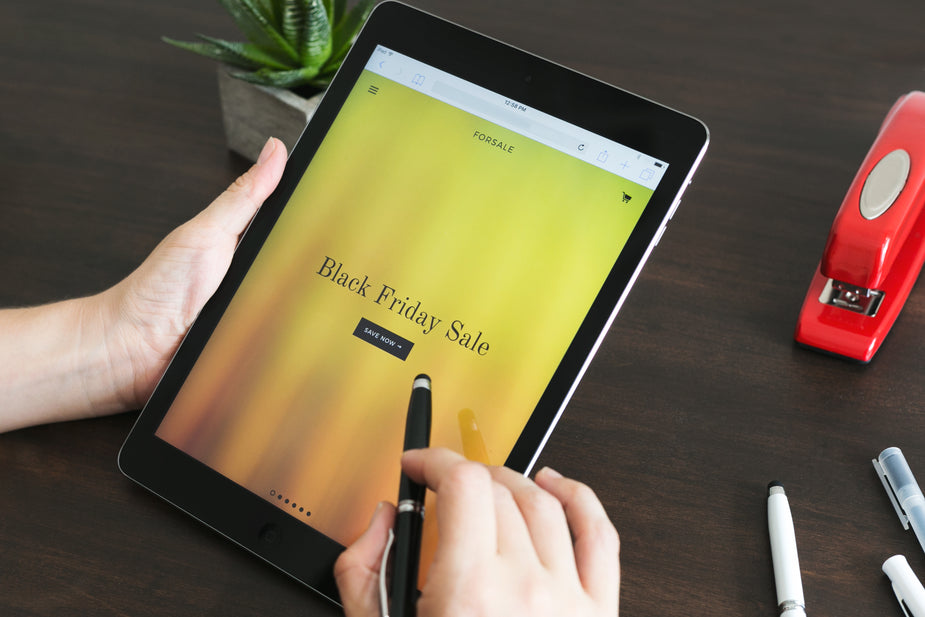 Picture of Tablet Black Friday Sale — Free Stock Photo