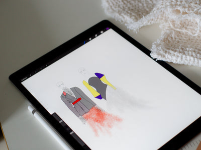 Tablet Showing Fashion Design