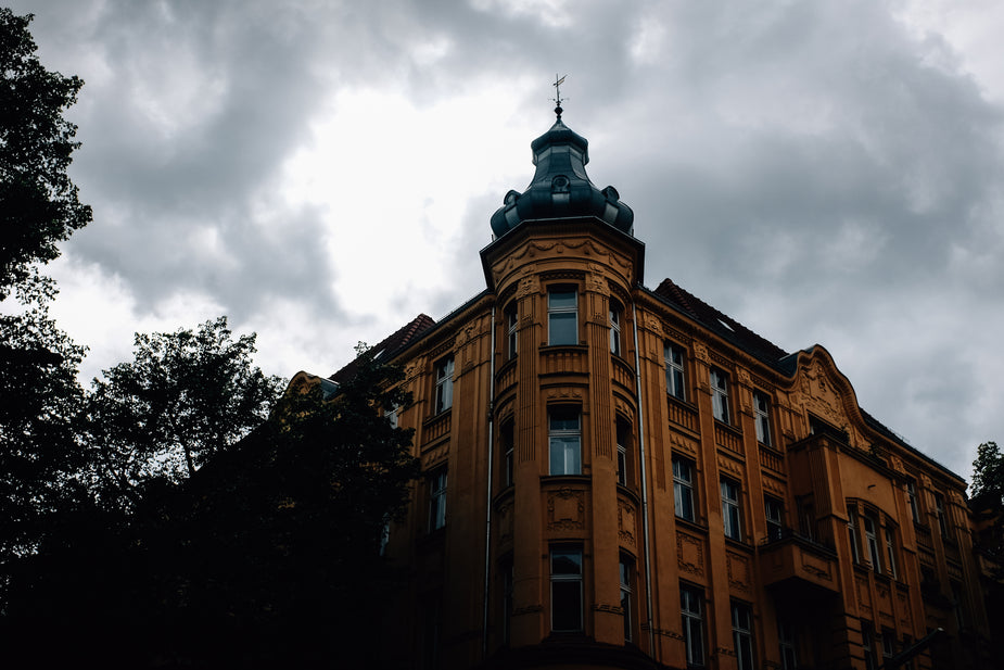 Rust Color On Building Browse Free HD Images of Tall Rust Colored Building With Inlaid Design