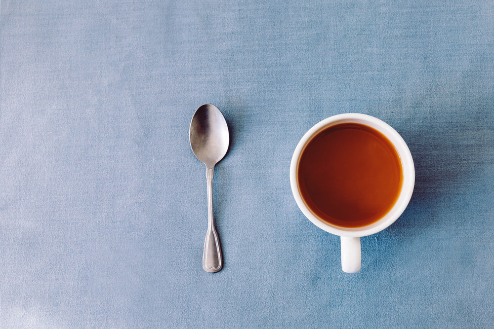 tea cup and teaspoon