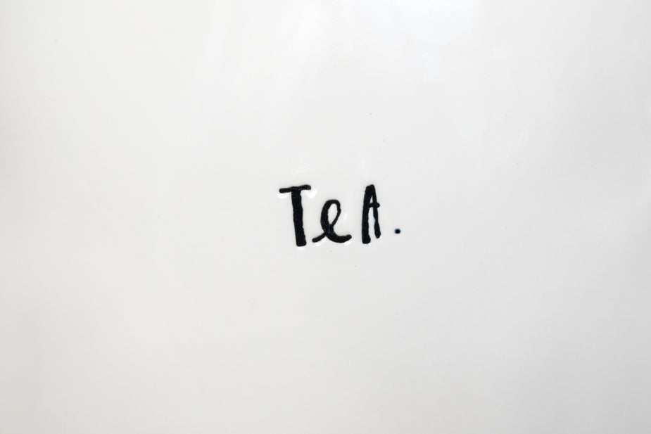 Browse Free HD Images of Tea Lettering On White Ceramic