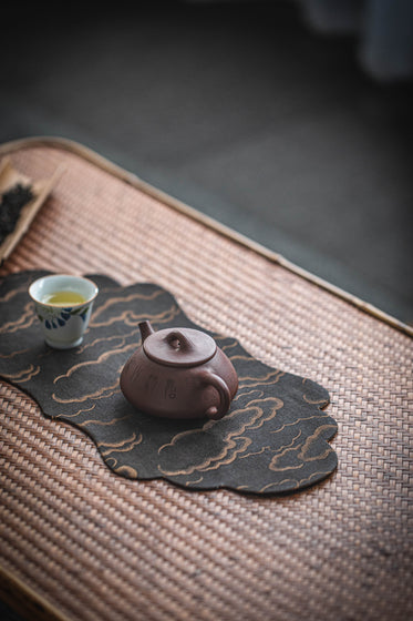 teapot and teacup on the table