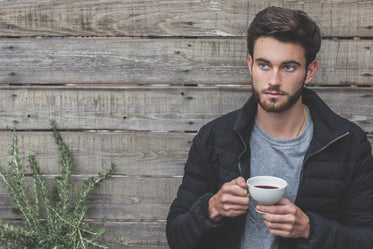 teen drinking tea