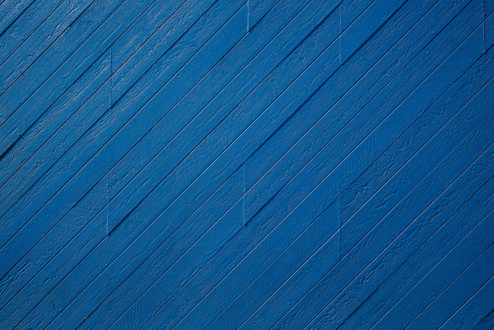 texture of wood cladding painted blue