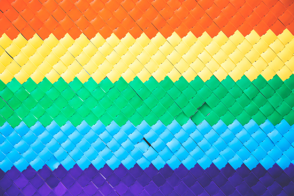 textured rainbow
