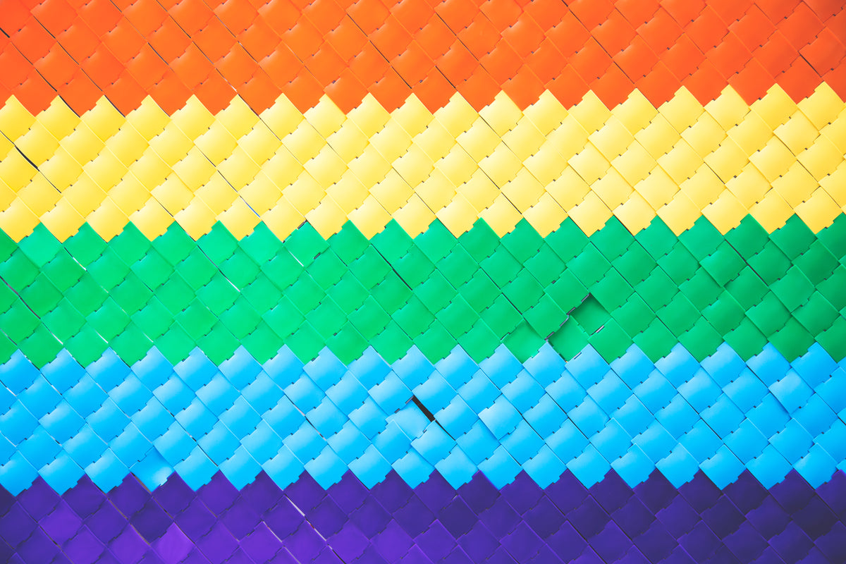 textured rainbow