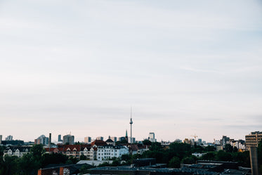 the berlin tower at twilight