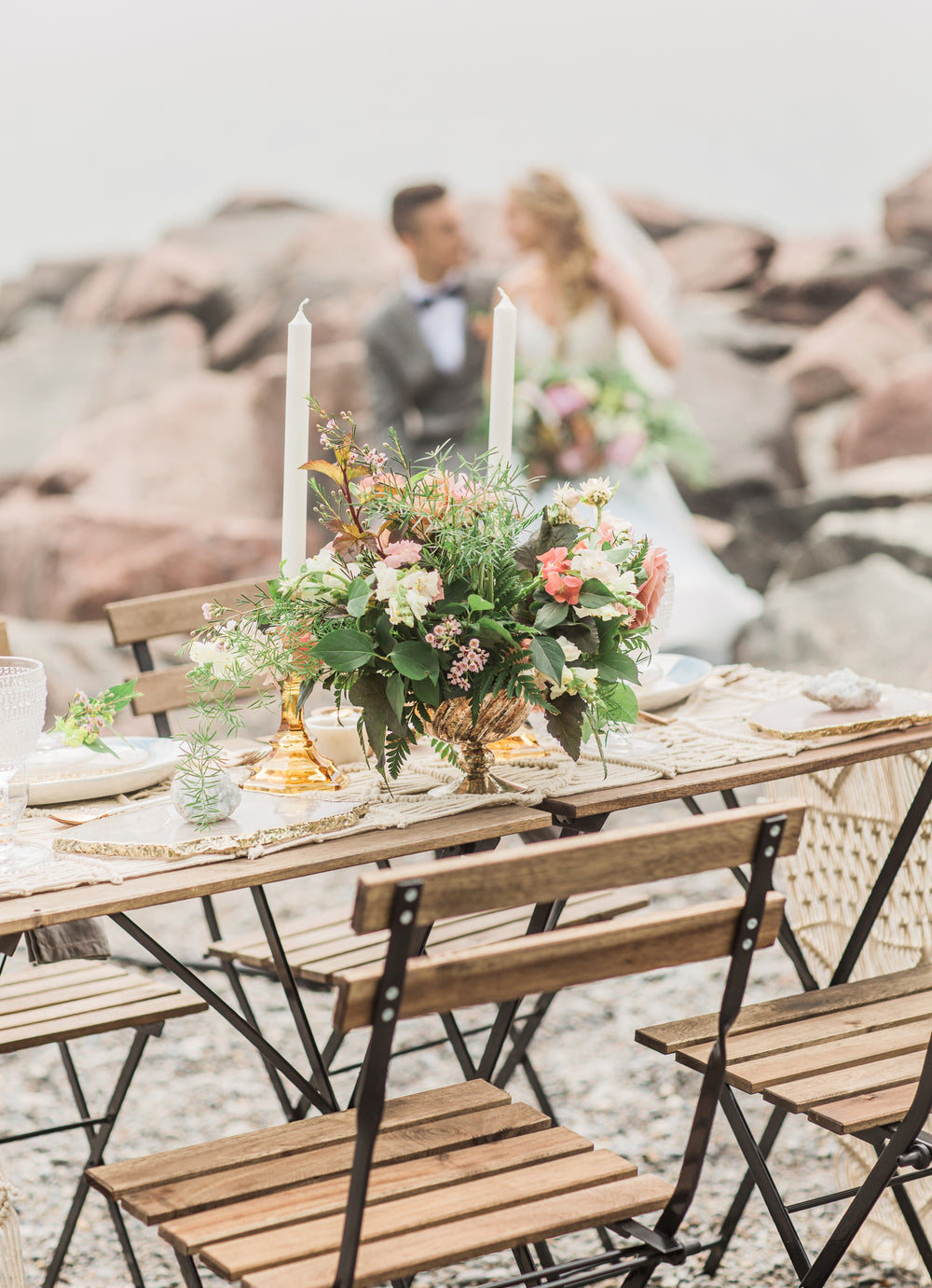 the bride the groom the table