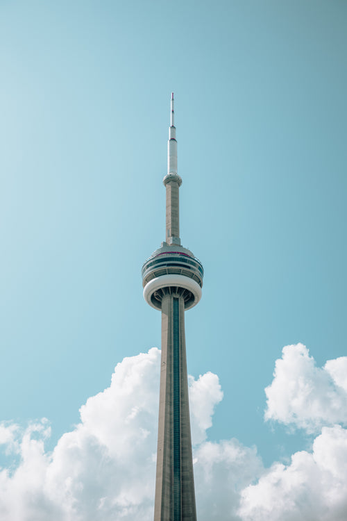 the cn tower in summer