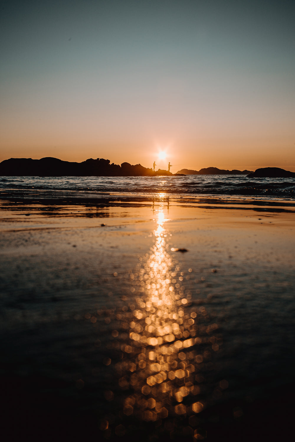 the sunsets and reflections on the water