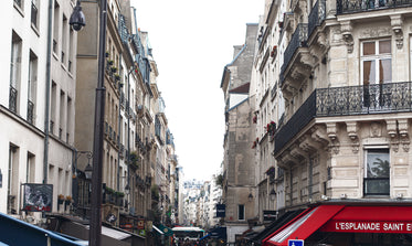 the top of a french street