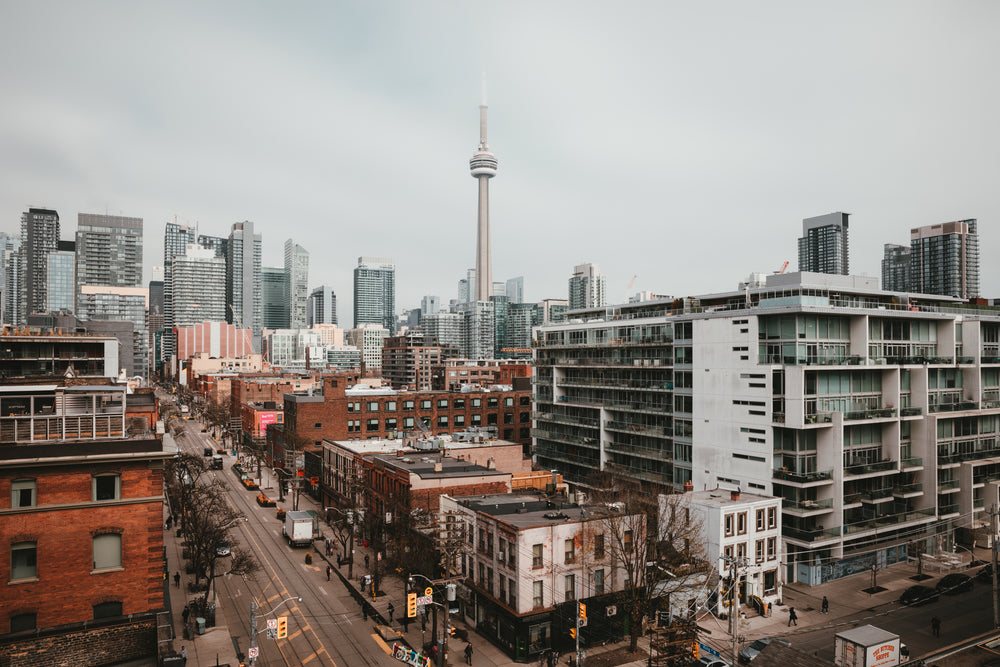 the toronto tower lords over the city