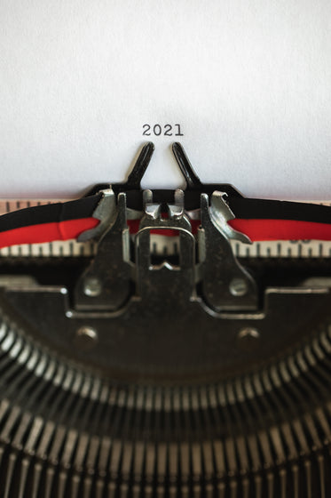 the year 2021 typewritten