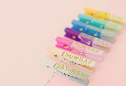 these colorful clothes pegs will help you get organized